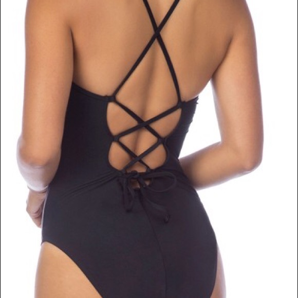 La Blanca Petal Pusher Strappy One Piece - Picture 2 of 7